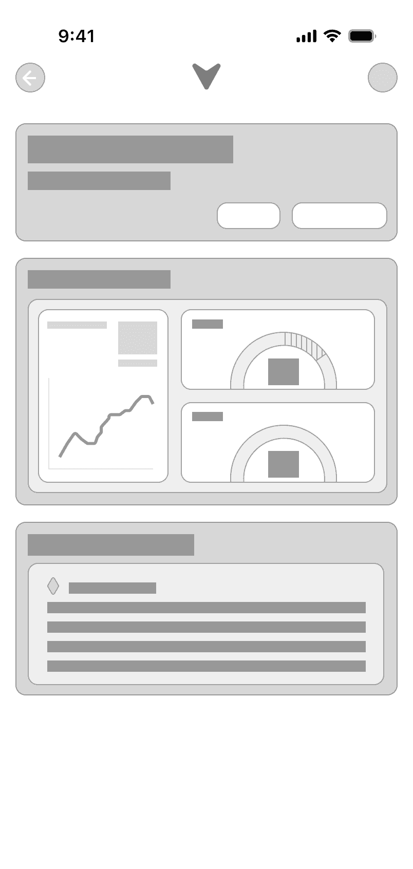 Rest/ET activity view wireframe